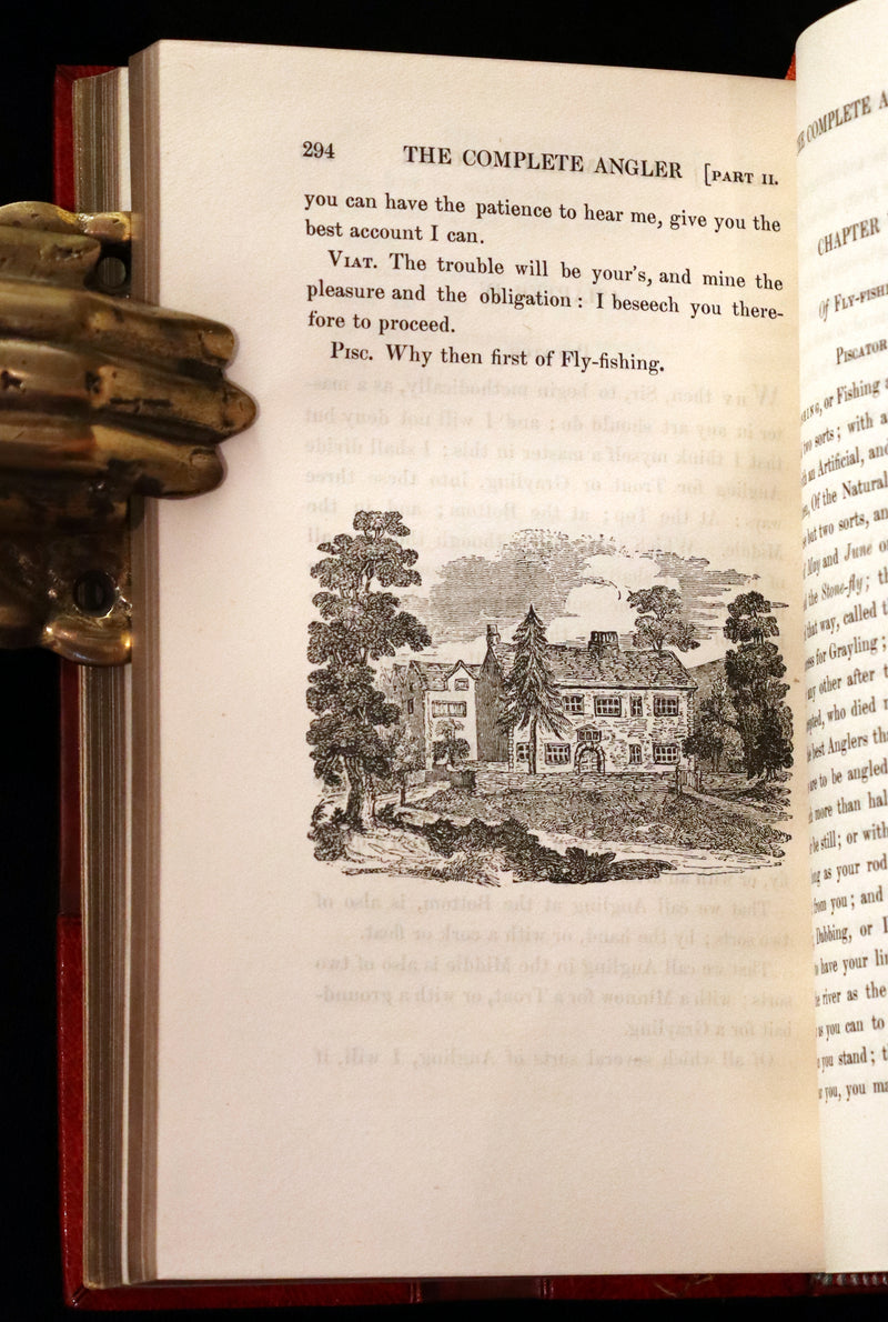1904 Rare facsimile Book in a Root & Son Binding - The Complete Angler by Izaak Walton and Charles Cotton.