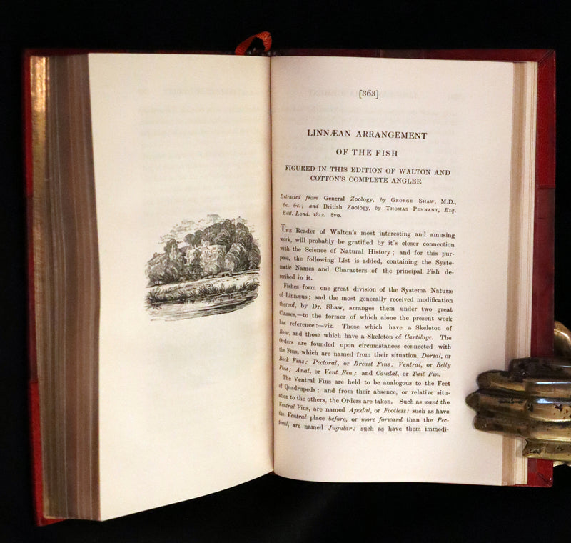 1904 Rare facsimile Book in a Root & Son Binding - The Complete Angler by Izaak Walton and Charles Cotton.