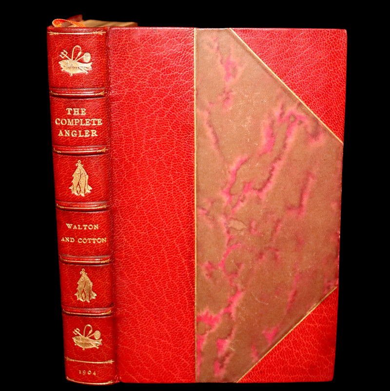 1904 Rare facsimile Book in a Root & Son Binding - The Complete Angler by Izaak Walton and Charles Cotton.