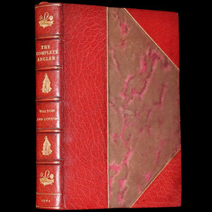 1904 Rare facsimile Book in a Root & Son Binding - The Complete Angler by Izaak Walton and Charles Cotton.