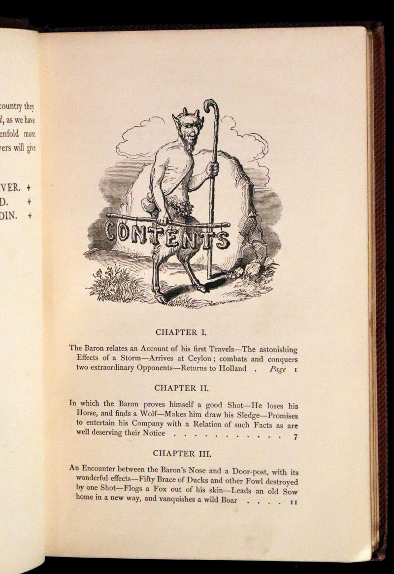 1859 Rare Edition - Travels & Adventures of Baron Munchausen, Extra-Illustrated.