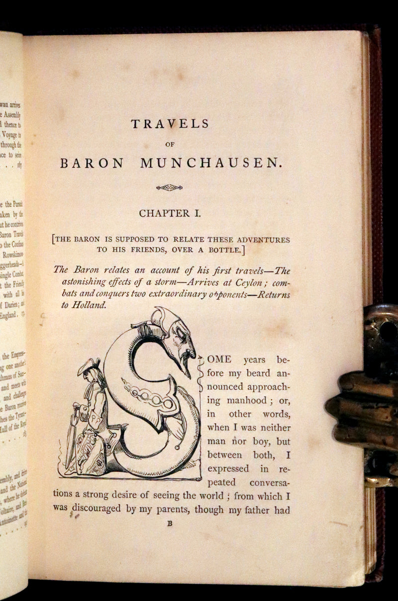 1859 Rare Edition - Travels & Adventures of Baron Munchausen, Extra-Illustrated.