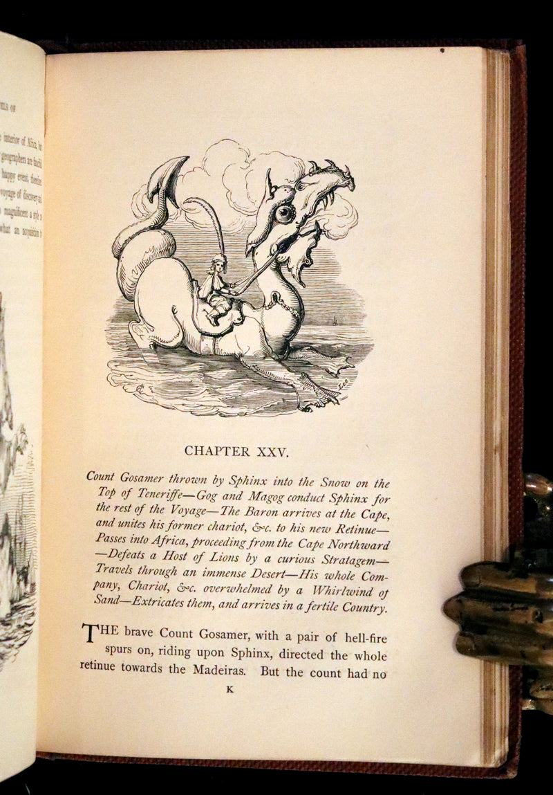 1859 Rare Edition - Travels & Adventures of Baron Munchausen, Extra-Illustrated.