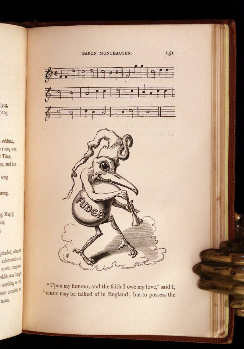 1859 Rare Edition - Travels & Adventures of Baron Munchausen, Extra-Illustrated.