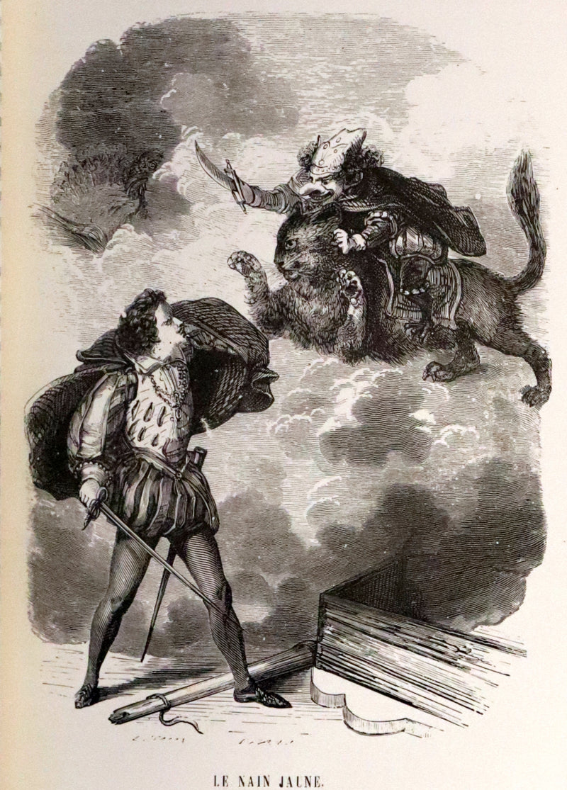 1870 Scarce French Book - Contes des Fees, Fairy Tales by Perrault, Mme d'Aulnoy, Hamilton, Mme Leprince de Beaumont.