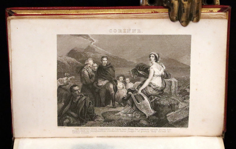 1833 Rare One volume First Edition - Corinne or Italy by Mme de Stael. Romanticism.