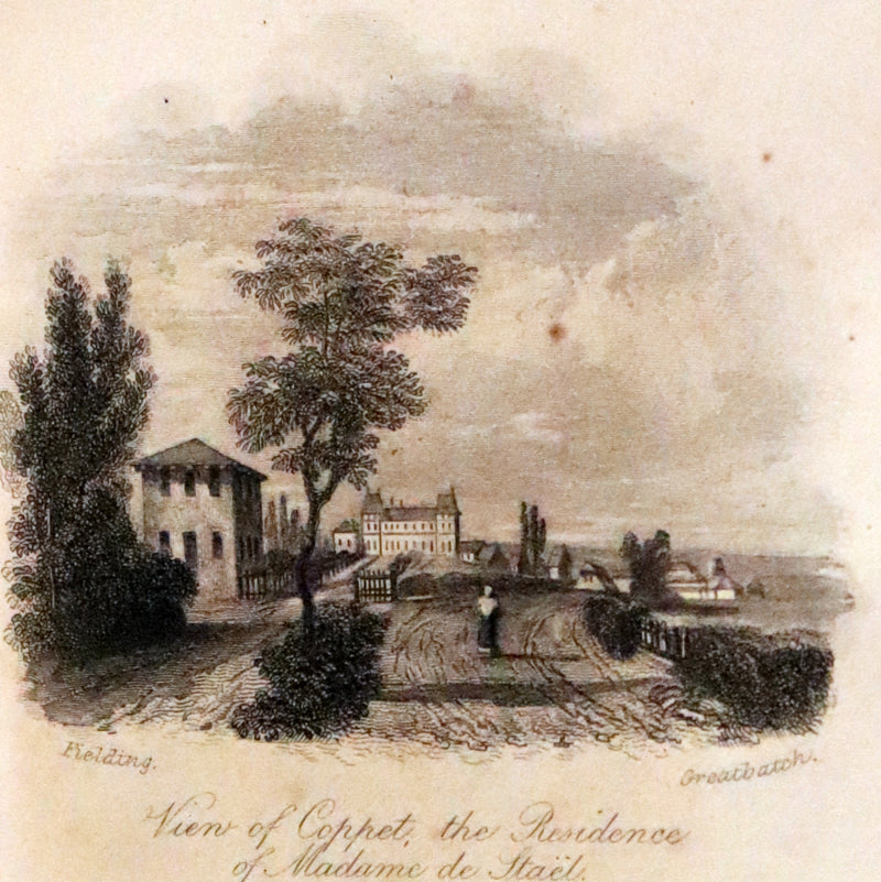 1833 Rare One volume First Edition - Corinne or Italy by Mme de Stael. Romanticism.