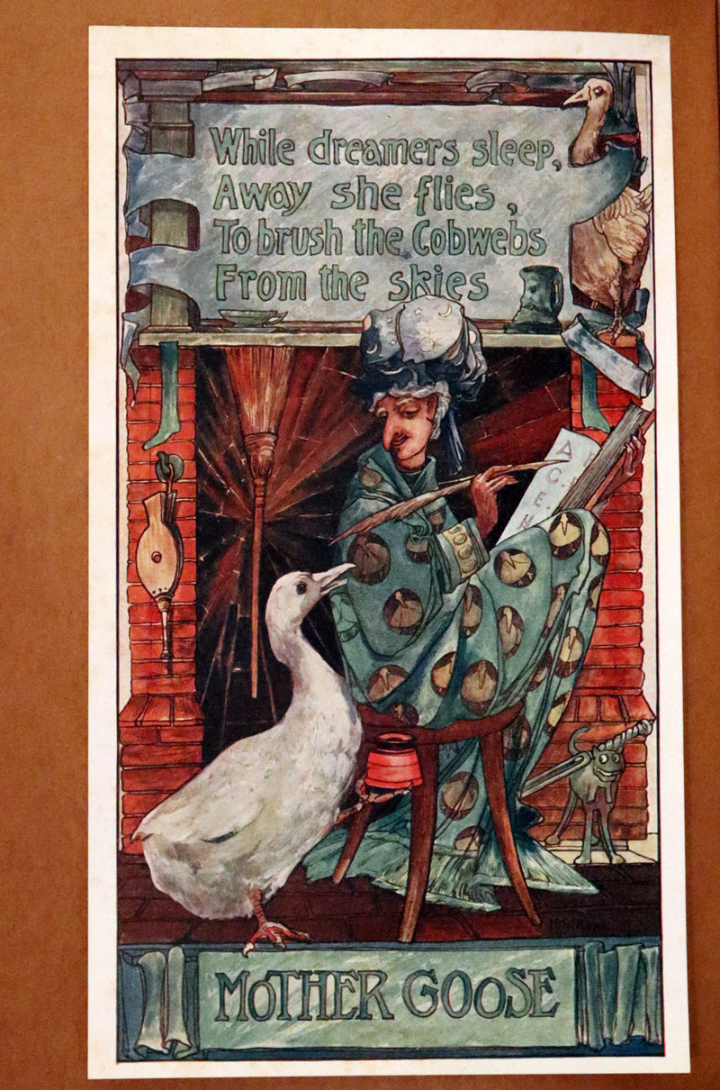 1915 Scarce First Edition - Complete Mother Goose Illustrated by H.B. Matthews and Buzz Ware.