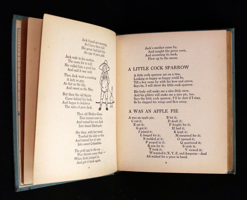 1915 Scarce First Edition - Complete Mother Goose Illustrated by H.B. Matthews and Buzz Ware.