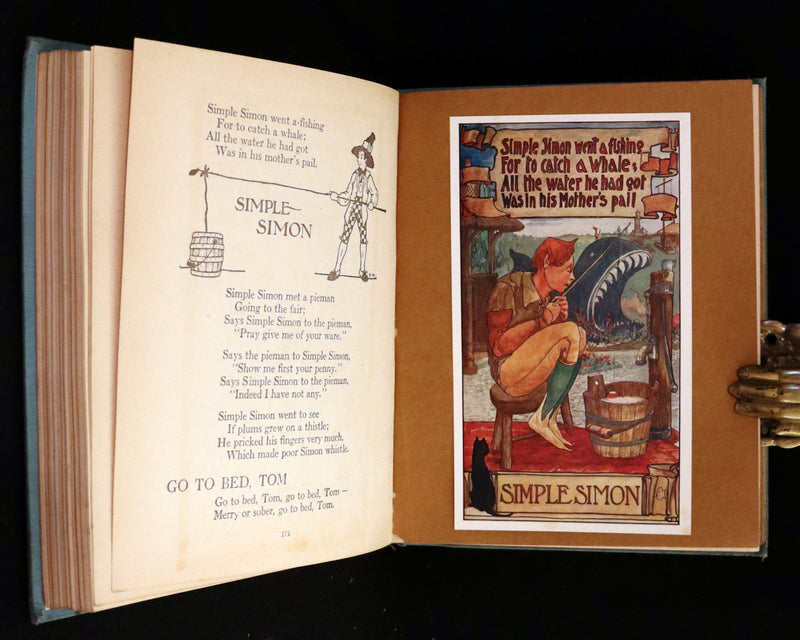 1915 Scarce First Edition - Complete Mother Goose Illustrated by H.B. Matthews and Buzz Ware.
