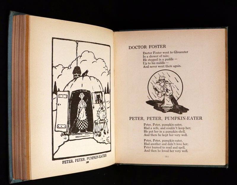 1915 Scarce First Edition - Complete Mother Goose Illustrated by H.B. Matthews and Buzz Ware.