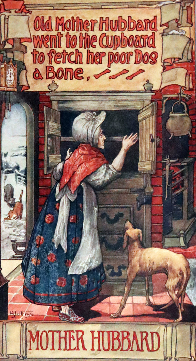 1915 Scarce First Edition - Complete Mother Goose Illustrated by H.B. Matthews and Buzz Ware.