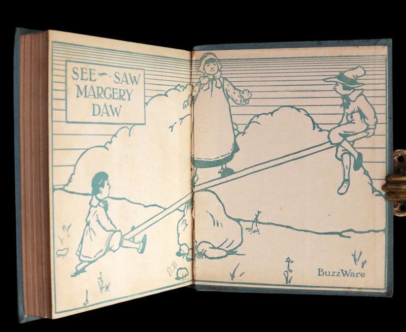 1915 Scarce First Edition - Complete Mother Goose Illustrated by H.B. Matthews and Buzz Ware.