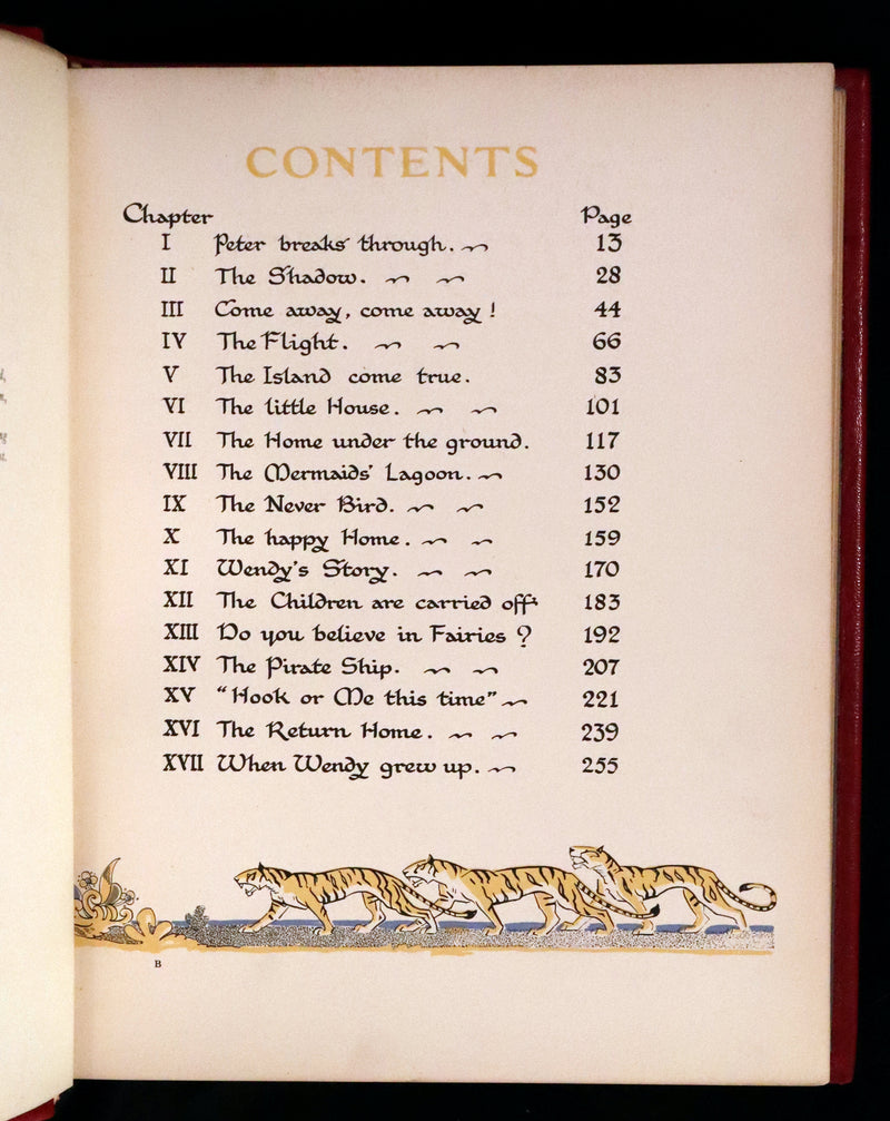 1931 Exquisite Book bound by P. Doyle - Peter Pan & Wendy. First Illustrated Edition by Gwynedd Hudson.