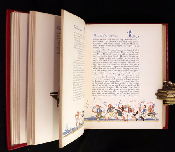1931 Exquisite Book bound by P. Doyle - Peter Pan & Wendy. First Illustrated Edition by Gwynedd Hudson.