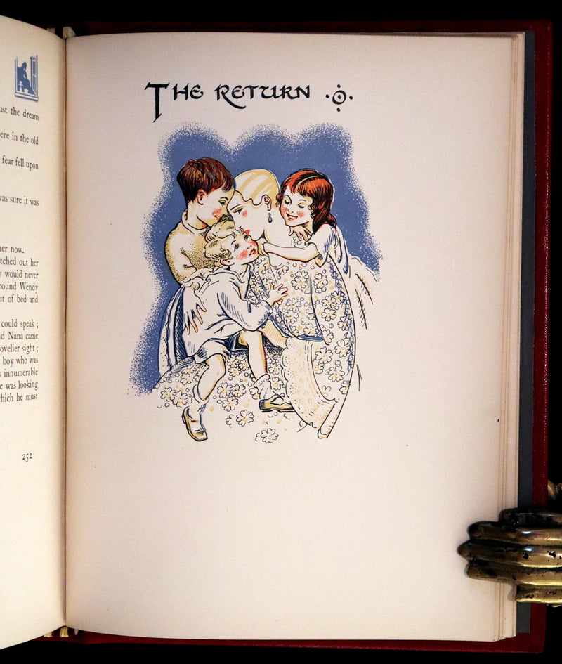 1931 Exquisite Book bound by P. Doyle - Peter Pan & Wendy. First Illustrated Edition by Gwynedd Hudson.
