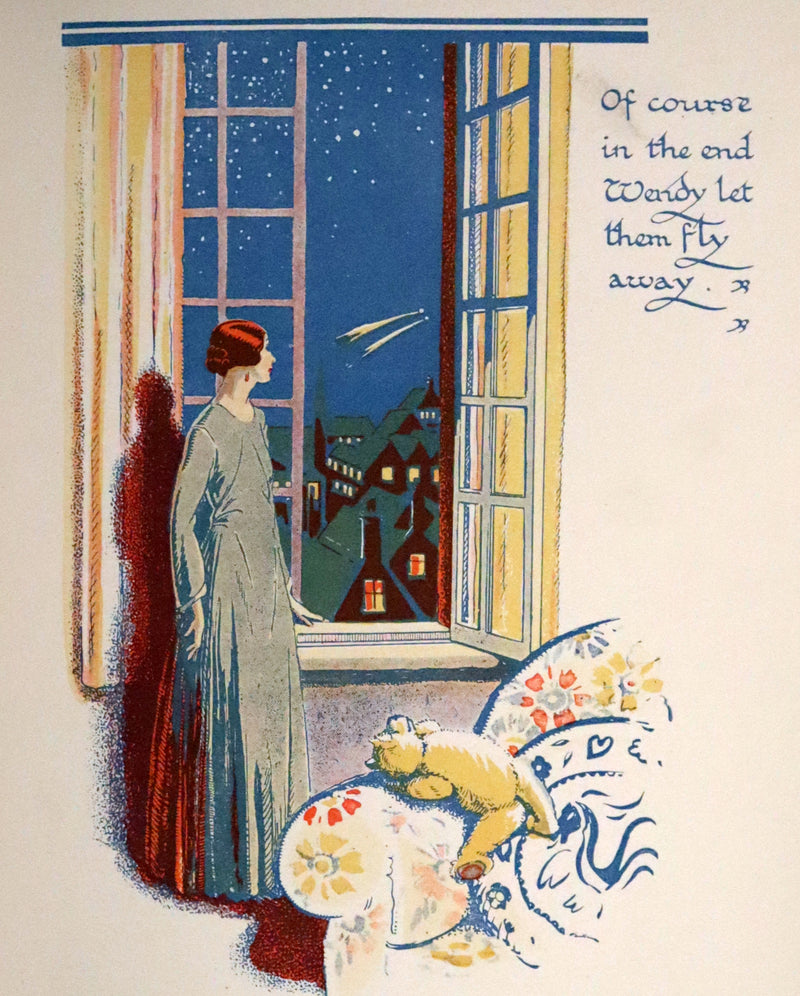 1931 Exquisite Book bound by P. Doyle - Peter Pan & Wendy. First Illustrated Edition by Gwynedd Hudson.