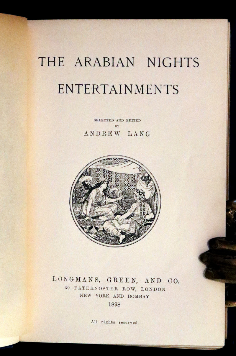 1898 First Edition - THE ARABIAN NIGHTS by Andrew Lang Illustrated by Henry Justice Ford.