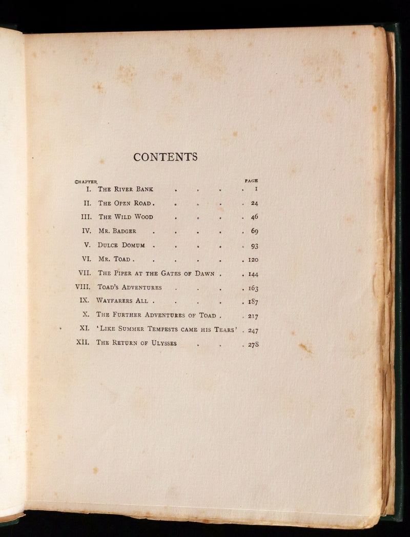 1913 First Edition illustrated by Paul BRANSOM - The WIND IN THE WILLOWS by K. Grahame.