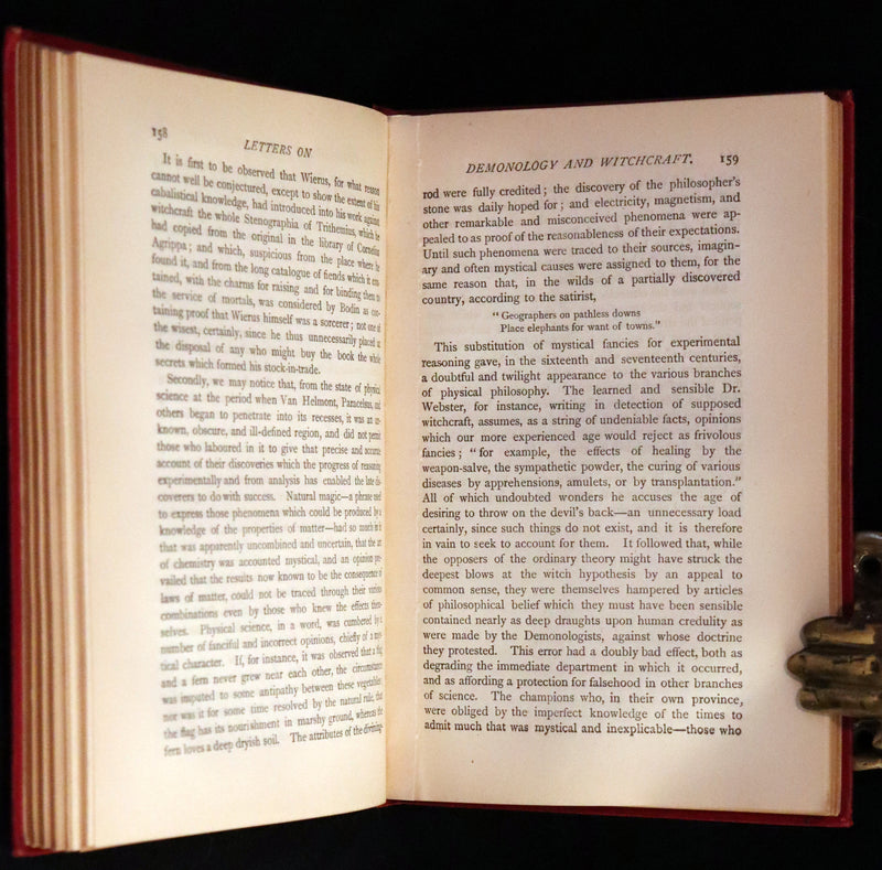 1898 Rare Edition - Letters on Demonology and Witchcraft - WITCHES & FAIRIES. Sir Walter Scott.