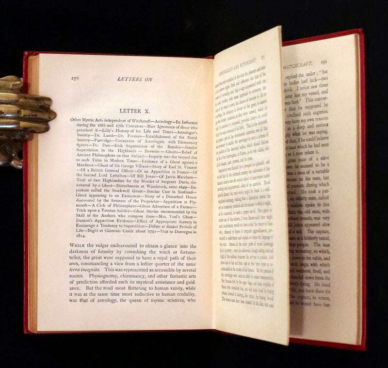 1898 Rare Edition - Letters on Demonology and Witchcraft - WITCHES & FAIRIES. Sir Walter Scott.