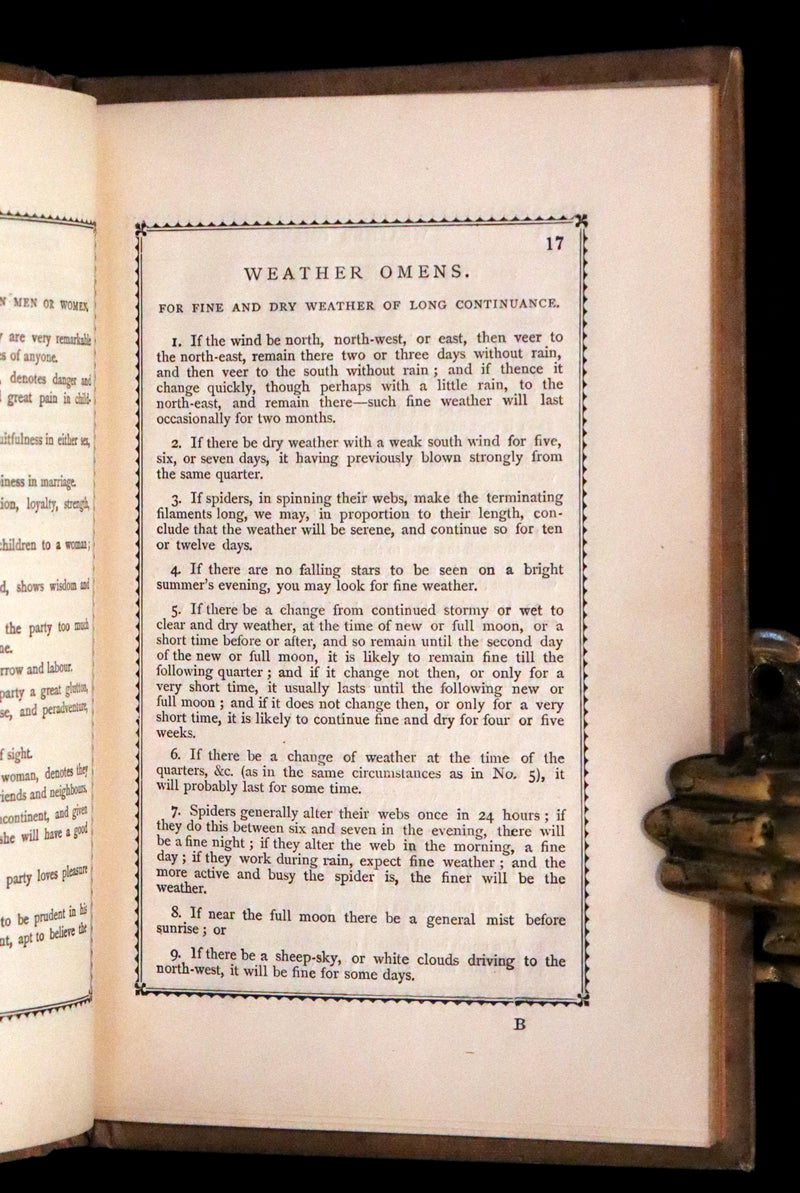 1900 Scarce Book - Fortune Telling by Cards: Weather Omens, The Oracle of Destiny, Chiromancy, Physiognomy.