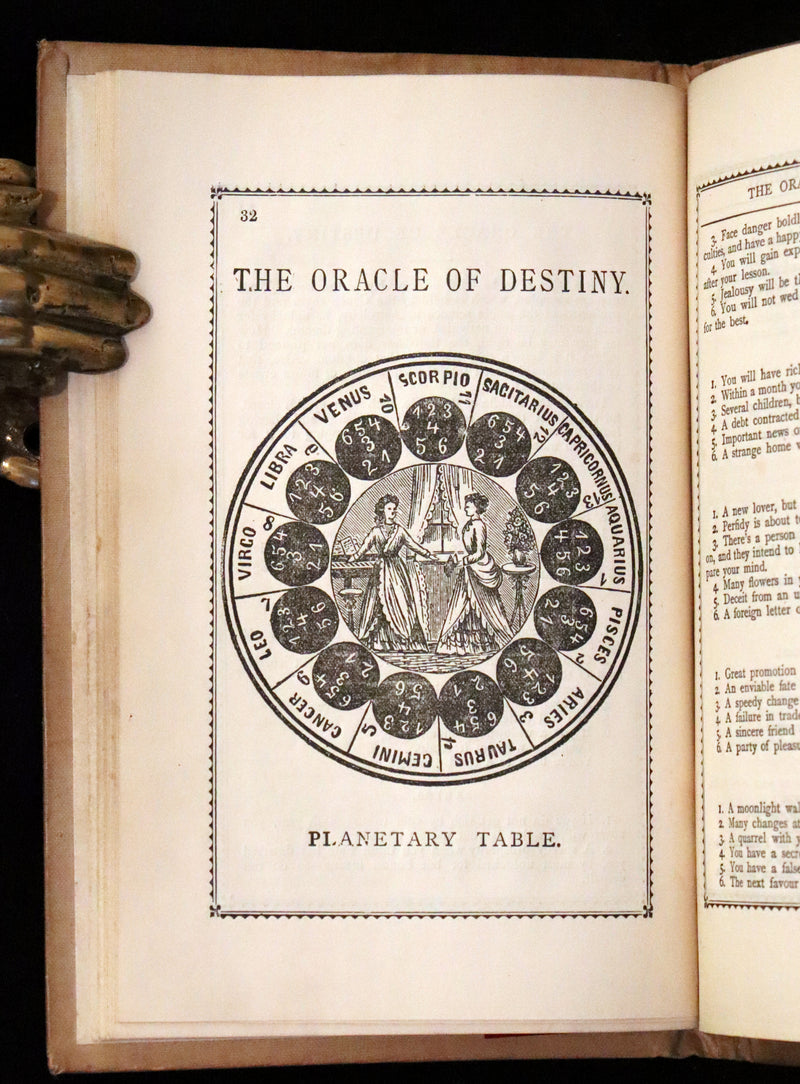 1900 Scarce Book - Fortune Telling by Cards: Weather Omens, The Oracle of Destiny, Chiromancy, Physiognomy.