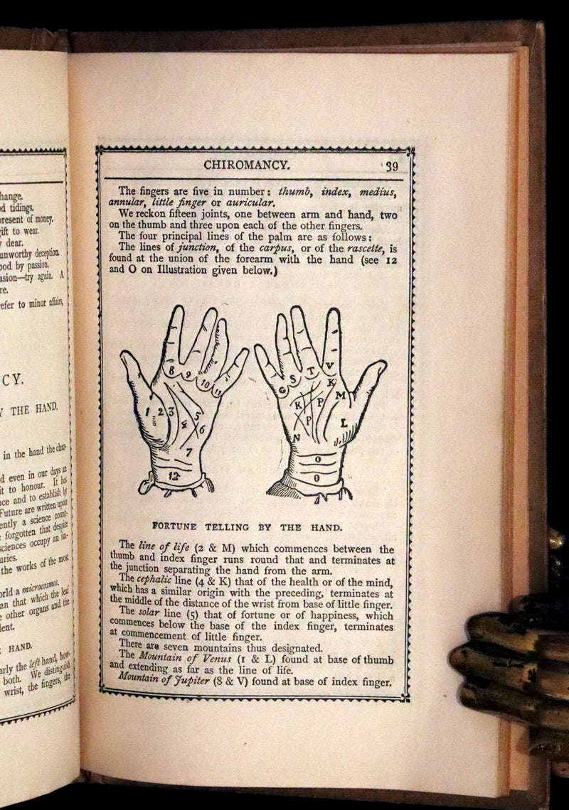 1900 Scarce Book - Fortune Telling by Cards: Weather Omens, The Oracle of Destiny, Chiromancy, Physiognomy.