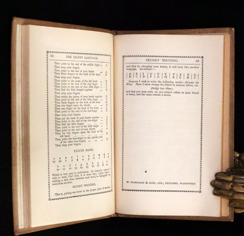 1900 Scarce Book - Fortune Telling by Cards: Weather Omens, The Oracle of Destiny, Chiromancy, Physiognomy.