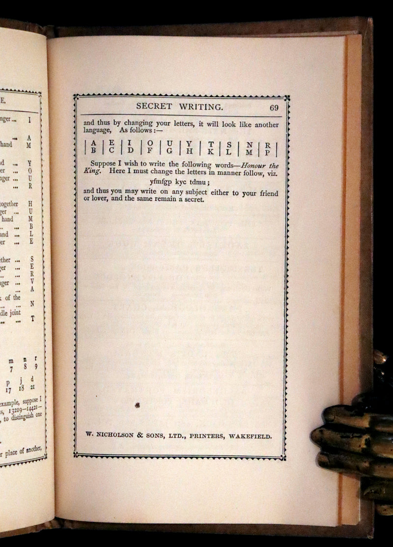 1900 Scarce Book - Fortune Telling by Cards: Weather Omens, The Oracle of Destiny, Chiromancy, Physiognomy.