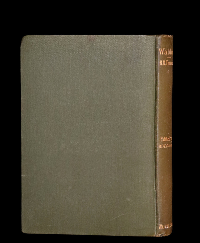 1886 Rare Victorian Book - WALDEN by Henry David THOREAU With an Introductory Note by Will H. Dircks.