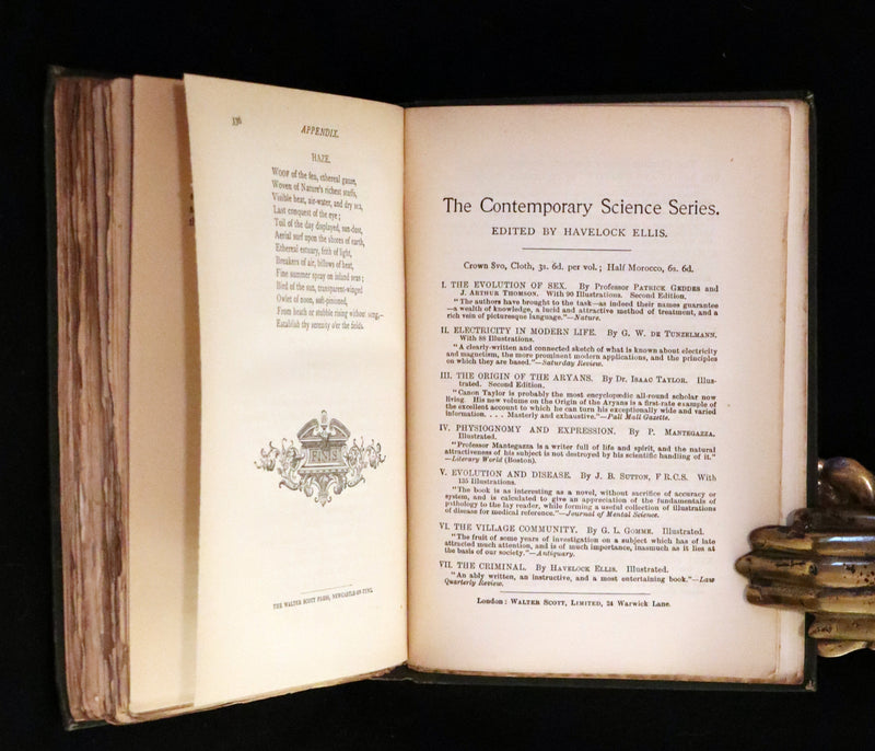 1886 Rare Victorian Book - WALDEN by Henry David THOREAU With an Introductory Note by Will H. Dircks.