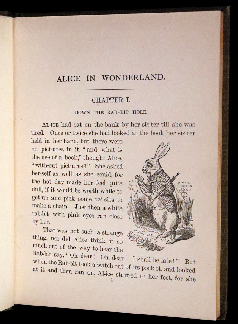 1905 Rare First Edition in Words of One Syllable - Alice's Adventures in Wonderland. Retold by Mrs. J. C. Gorham