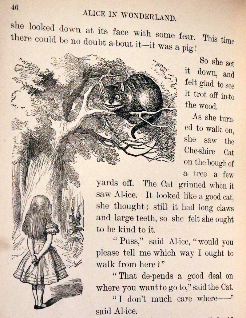 1905 Rare First Edition in Words of One Syllable - Alice's Adventures in Wonderland. Retold by Mrs. J. C. Gorham