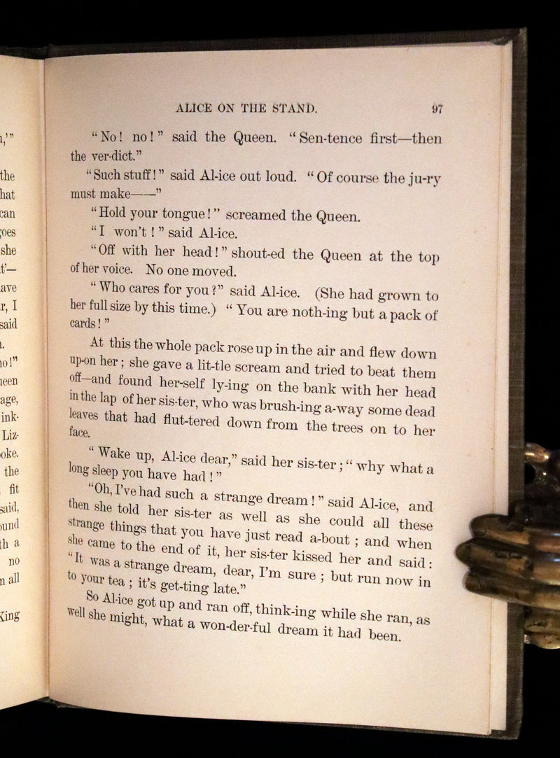 1905 Rare First Edition in Words of One Syllable - Alice's Adventures in Wonderland. Retold by Mrs. J. C. Gorham