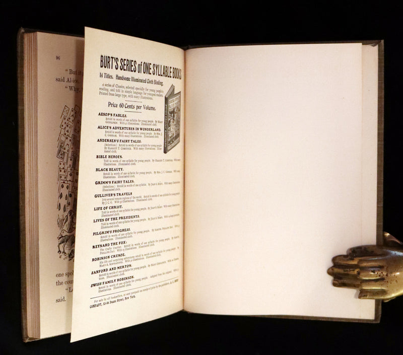 1905 Rare First Edition in Words of One Syllable - Alice's Adventures in Wonderland. Retold by Mrs. J. C. Gorham