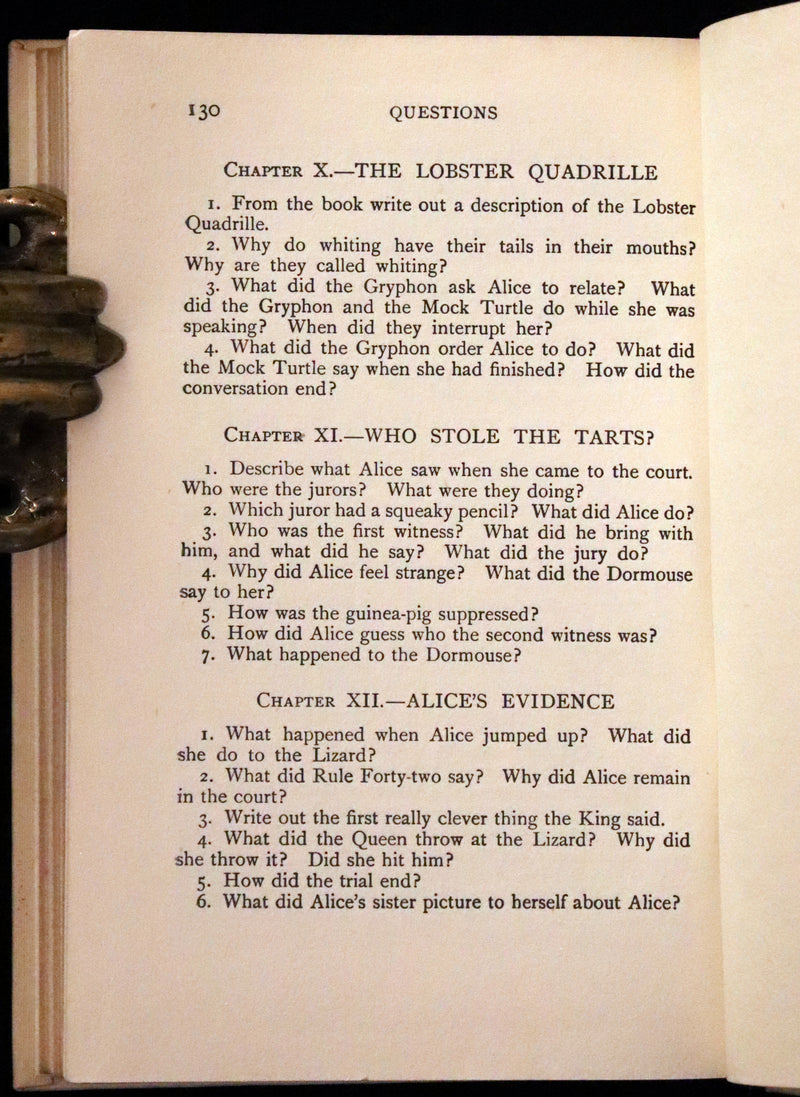 1920 Scarce Edition - Alice's Adventures in Wonderland Illustrated in color by Frank Adams.