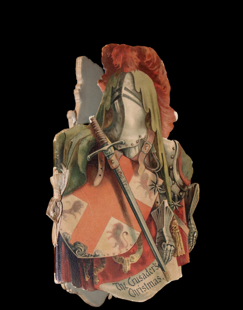 1890 Scarce Victorian Book ~ The Crusader's Christmas by Broadbrim illustrated by Frank Feller.