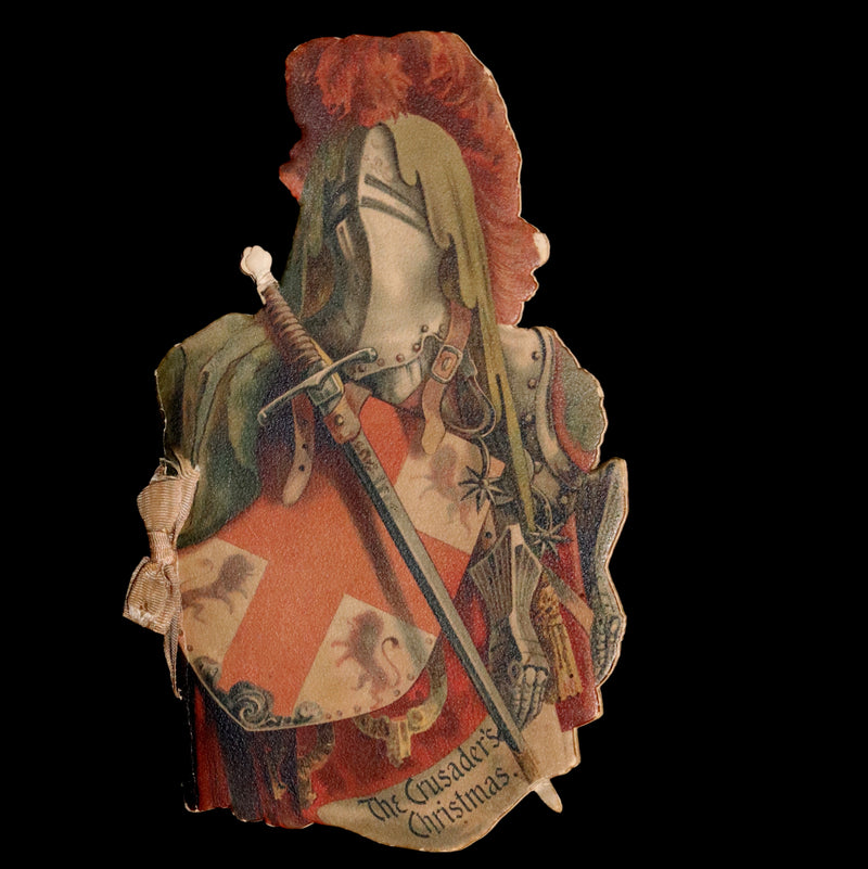 1890 Scarce Victorian Book ~ The Crusader's Christmas by Broadbrim illustrated by Frank Feller.