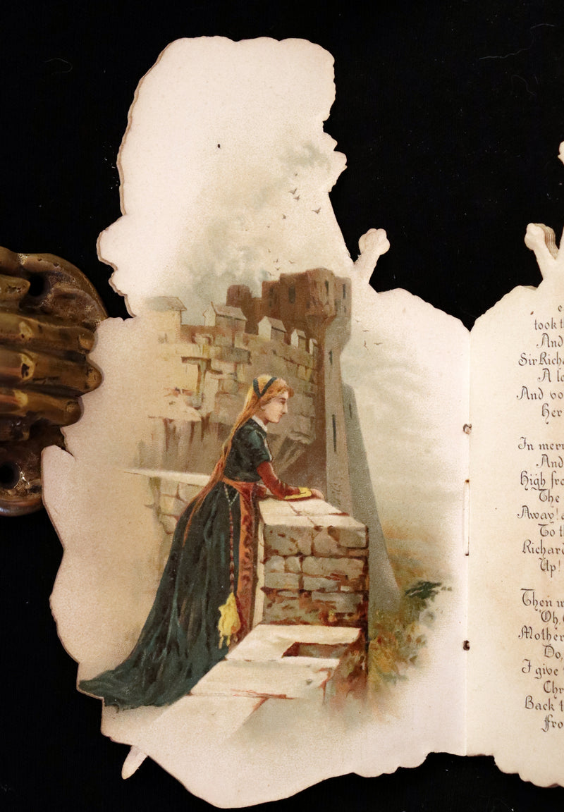 1890 Scarce Victorian Book ~ The Crusader's Christmas by Broadbrim illustrated by Frank Feller.