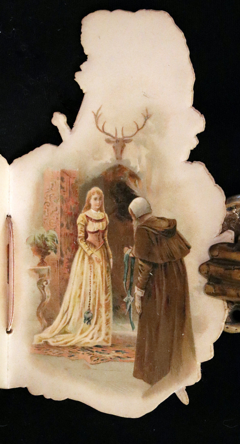 1890 Scarce Victorian Book ~ The Crusader's Christmas by Broadbrim illustrated by Frank Feller.