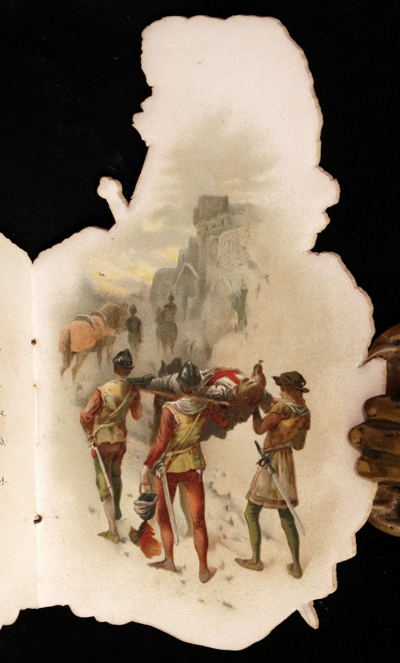 1890 Scarce Victorian Book ~ The Crusader's Christmas by Broadbrim illustrated by Frank Feller.