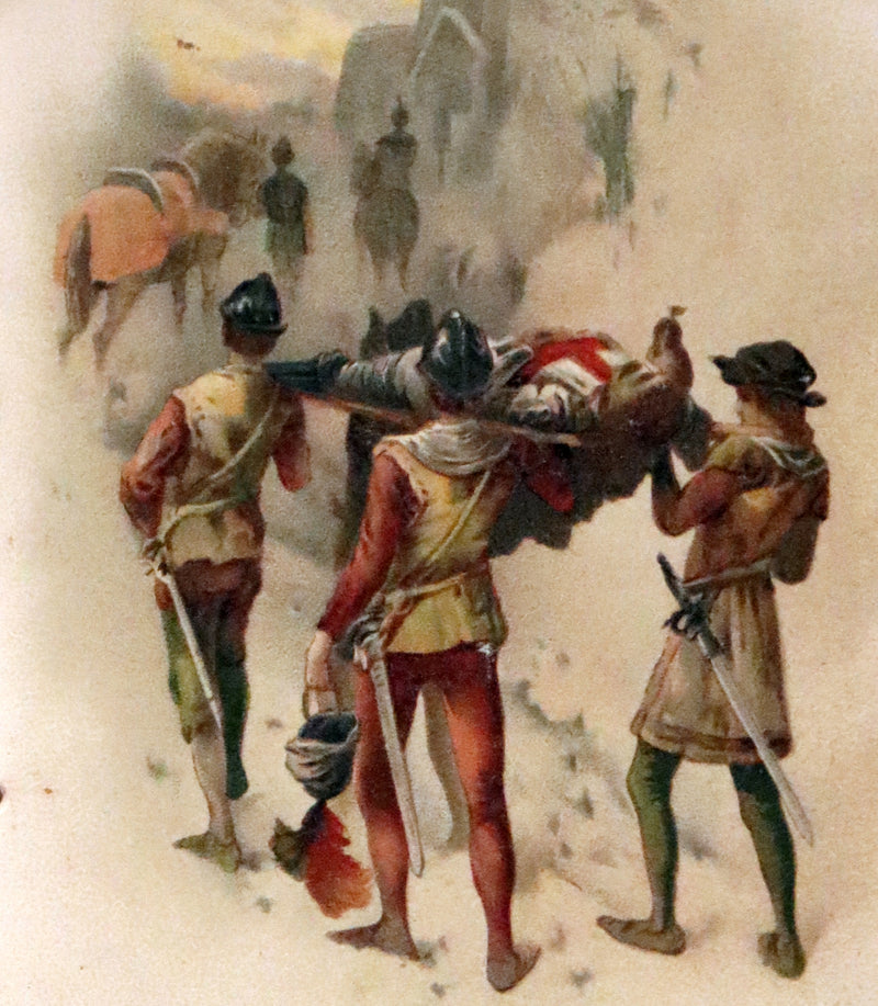 1890 Scarce Victorian Book ~ The Crusader's Christmas by Broadbrim illustrated by Frank Feller.