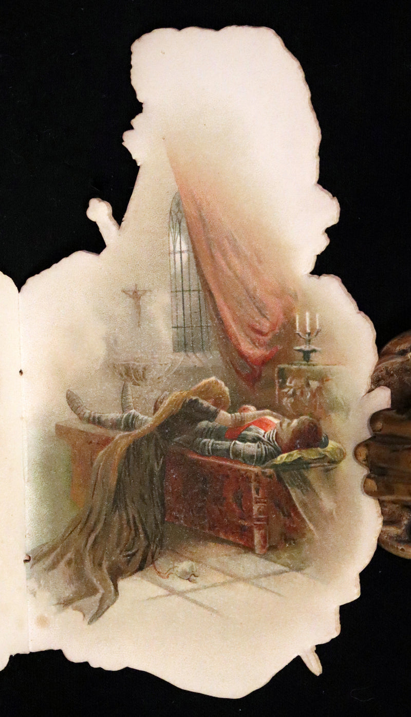 1890 Scarce Victorian Book ~ The Crusader's Christmas by Broadbrim illustrated by Frank Feller.