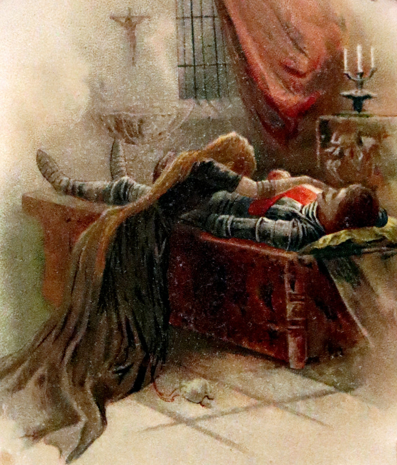 1890 Scarce Victorian Book ~ The Crusader's Christmas by Broadbrim illustrated by Frank Feller.