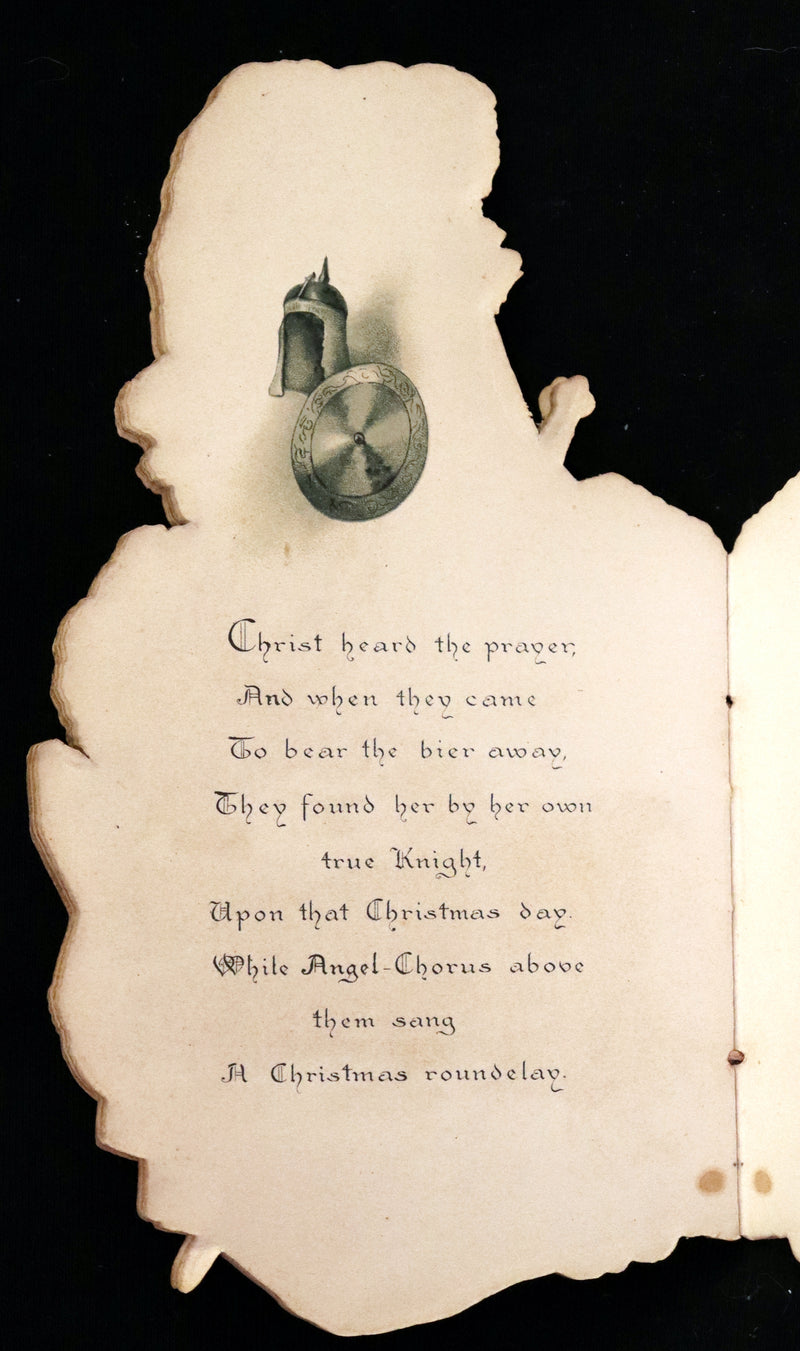 1890 Scarce Victorian Book ~ The Crusader's Christmas by Broadbrim illustrated by Frank Feller.