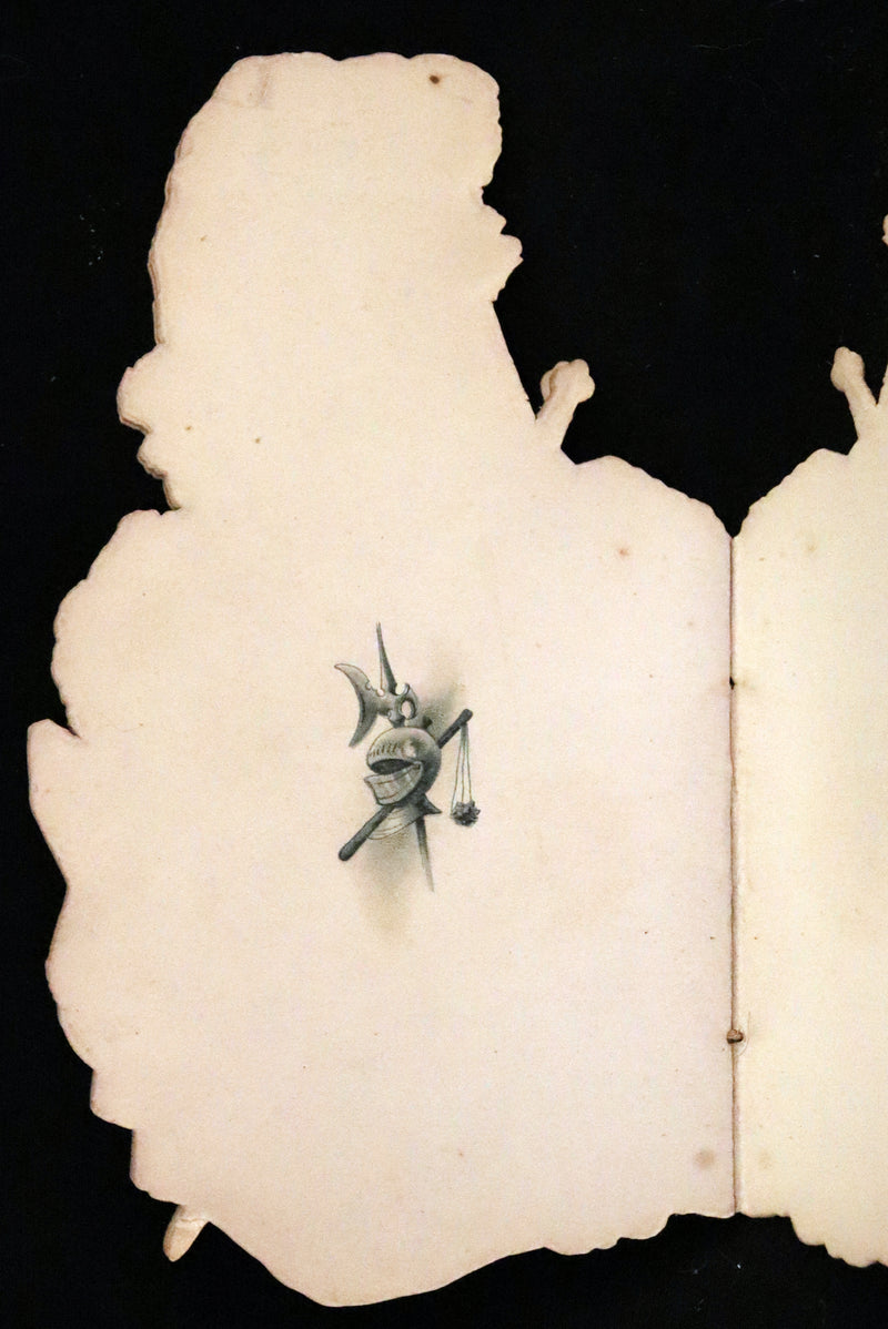 1890 Scarce Victorian Book ~ The Crusader's Christmas by Broadbrim illustrated by Frank Feller.