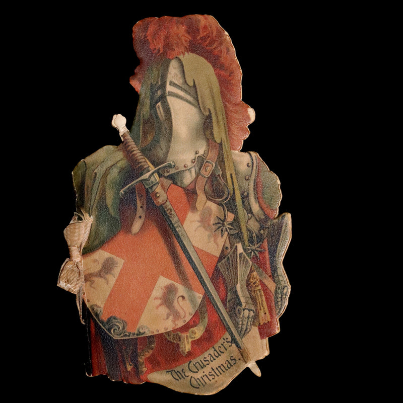 1890 Scarce Victorian Book ~ The Crusader's Christmas by Broadbrim illustrated by Frank Feller.