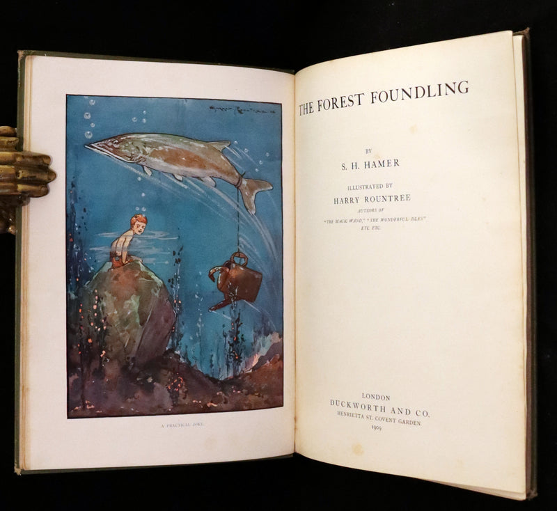 1909 Rare First Edition - The Forest Foundling by Sam Hield Hamer illustrated by Harry Rountree.