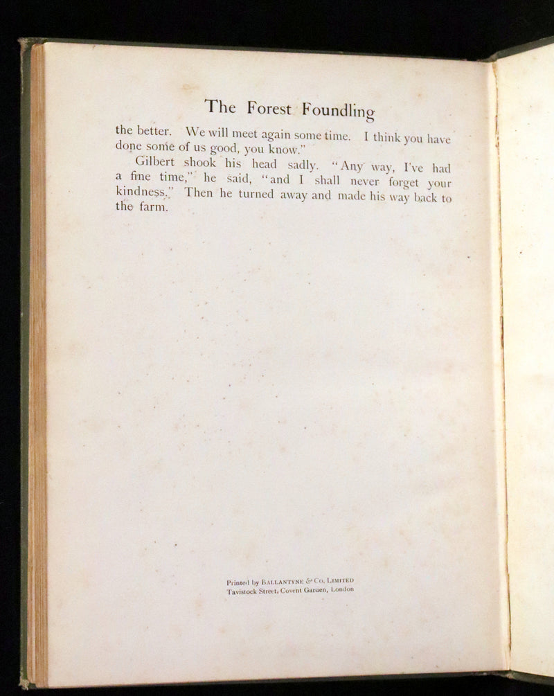 1909 Rare First Edition - The Forest Foundling by Sam Hield Hamer illustrated by Harry Rountree.